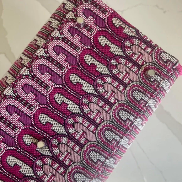 FURLA opportunity pink monogram-jacquard tote bag SUMMER BARBIECORE MOB WIFE - Picture 9 of 9